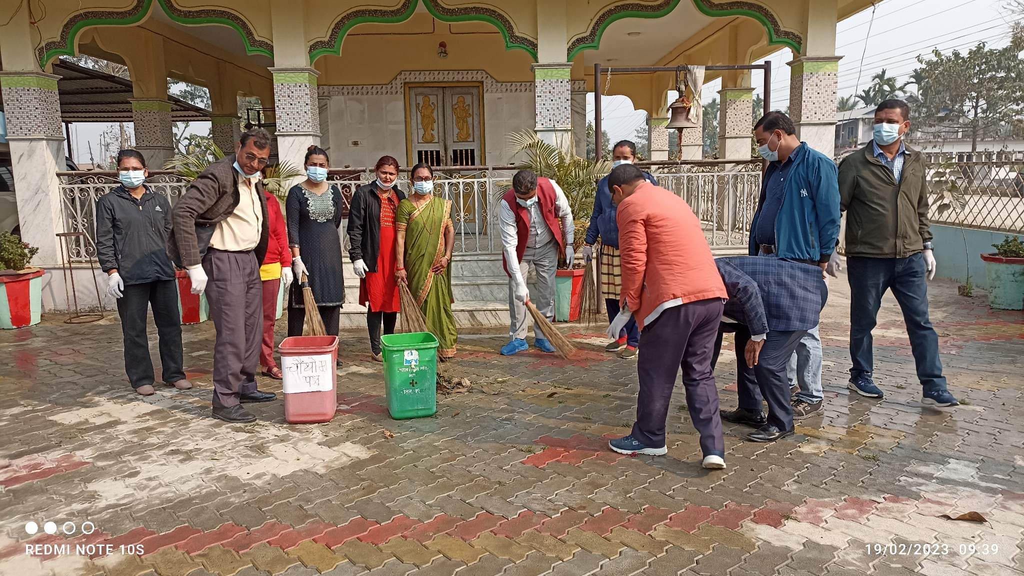 ७३औ प्रजातन्त्र दिवस मा सरसफाइ कार्यक्रम