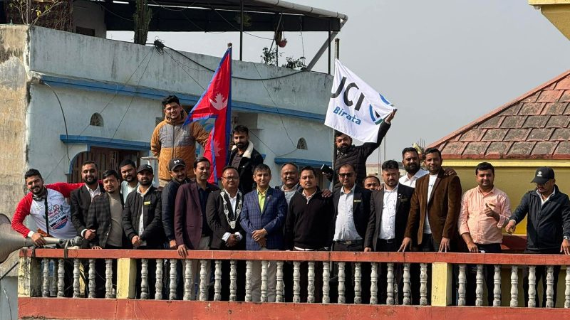 वीरता जेसीजमा झण्डोत्तोलन गरेर कार्यकाल शुभारम्भ